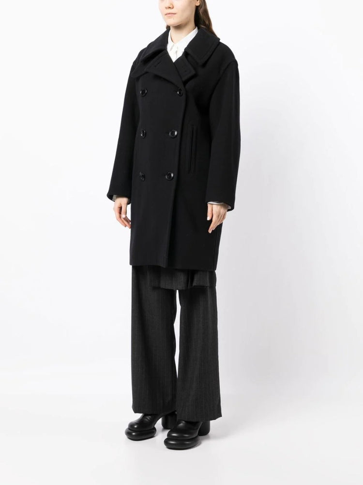 Double-Breasted Wool Coat - Rewind Vintage Affairs