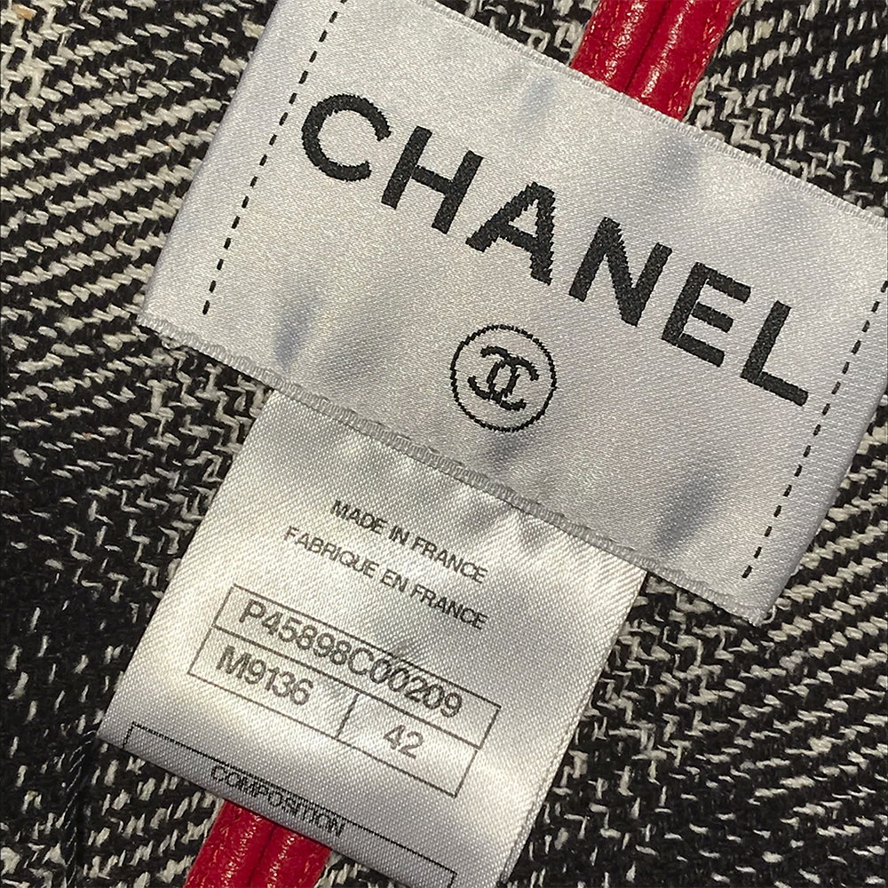 Chanel Red Leather Coat