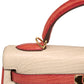 Hermès Special Order Bi-Colour Exotic Leather 32cm Kelly Bag