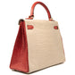 Hermès Special Order Bi-Colour Exotic Leather 32cm Kelly Bag