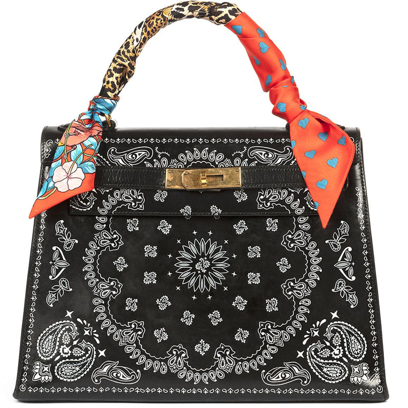 Customised Bandana Print Kelly 28cm 1973 - rewindvintageofficial