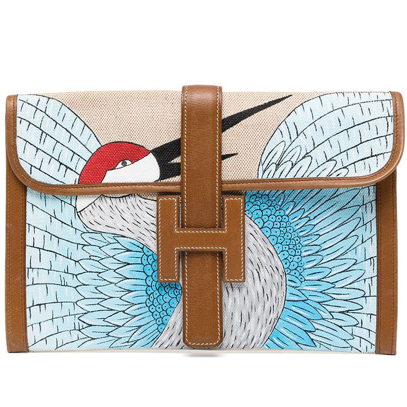 Customised Beige Brown Bird Jige PM - Rewind Vintage Affairs