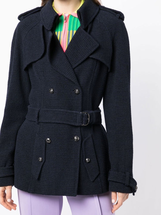 Short Belted Trench Coat - Rewind Vintage Affairs