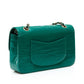 Chanel Shiny Emerald Green Exotic Medium Double Flap Bag