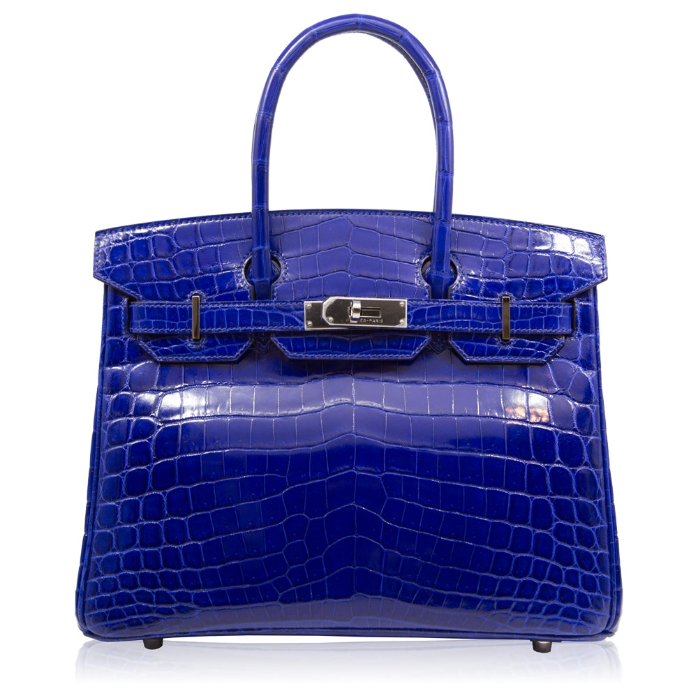 Hermès Electric Blue Exotic 30cm Birkin Bag