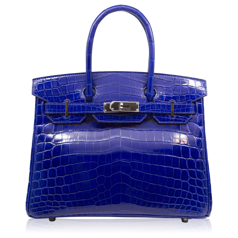 Hermès Electric Blue Exotic 30cm Birkin Bag