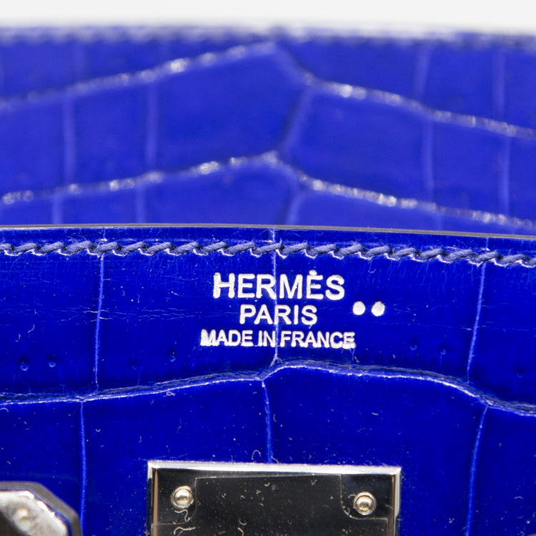 Hermès Electric Blue Exotic 30cm Birkin Bag