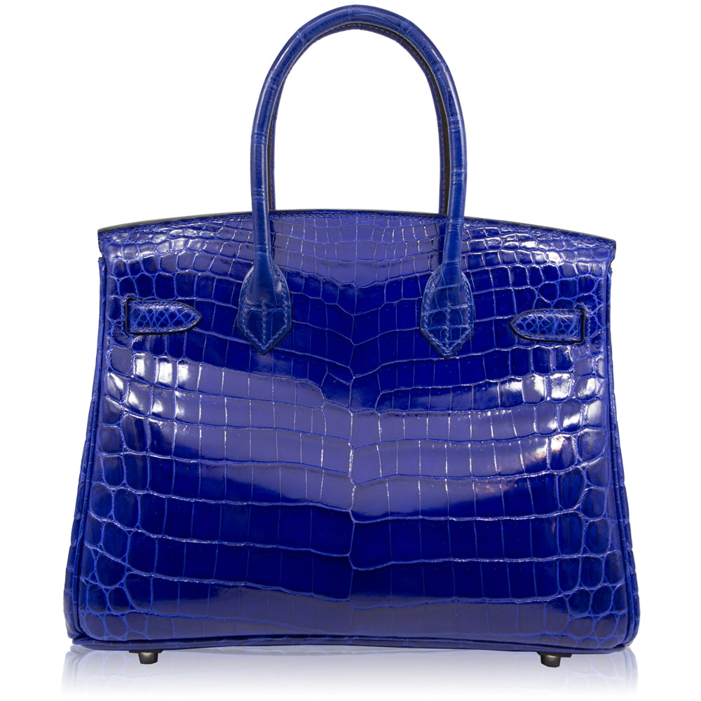Hermès Electric Blue Exotic 30cm Birkin Bag
