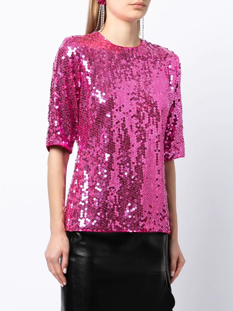 Rive Gauche Sequin Top - Rewind Vintage Affairs