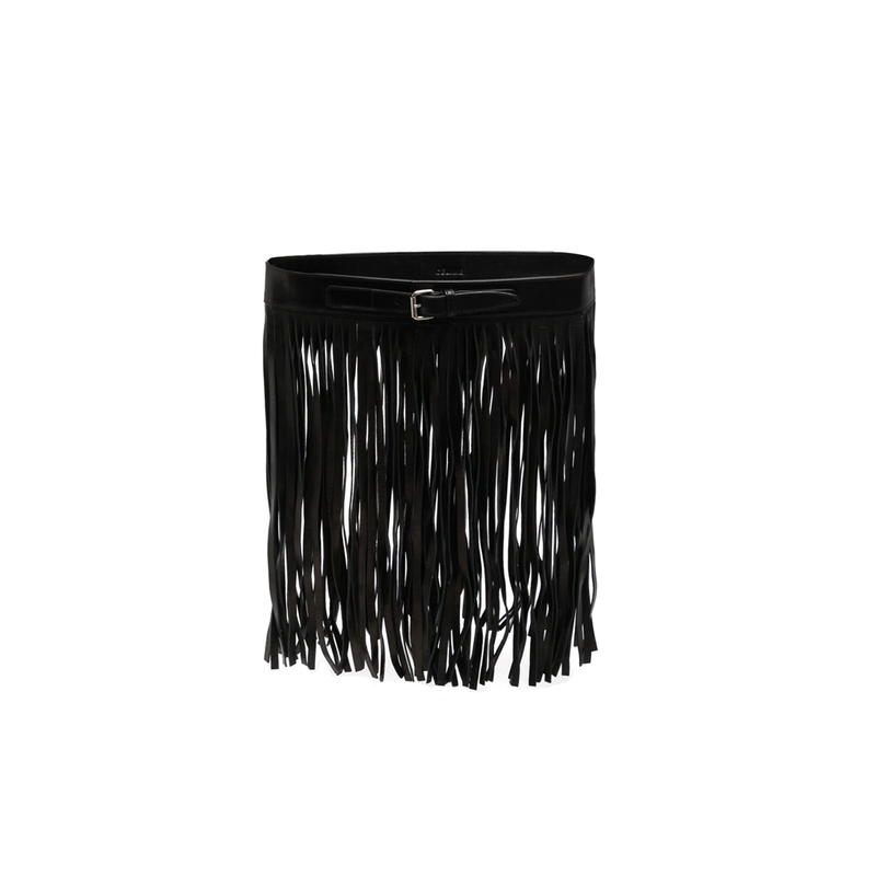 Fringed Leather Belt - Rewind Vintage Affairs