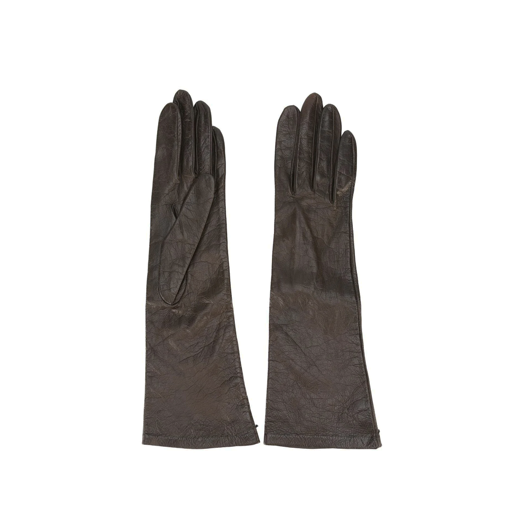 Rive Gauche Black Leather Gloves - Rewind Vintage Affairs