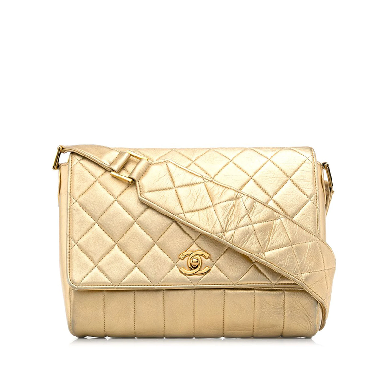 Gold Chanel Shoulder Bag - Rewind Vintage Affairs