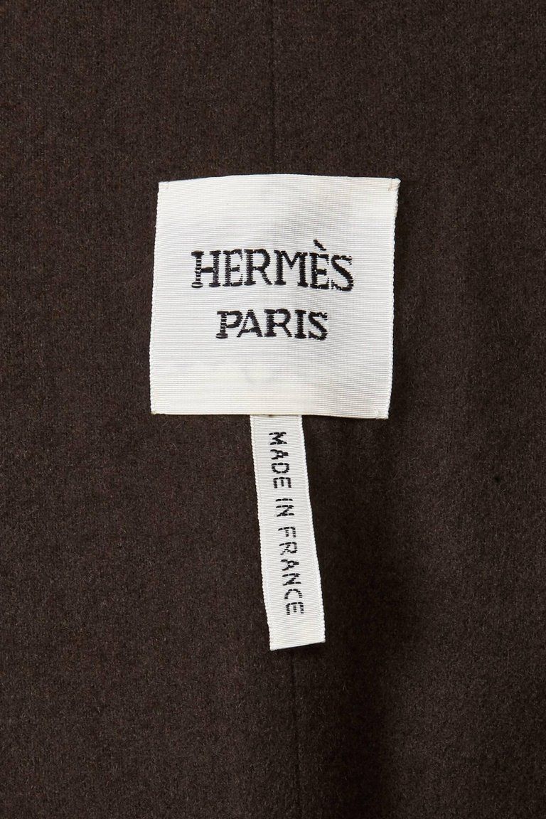 Hermes Brown Exotic Trench Coat