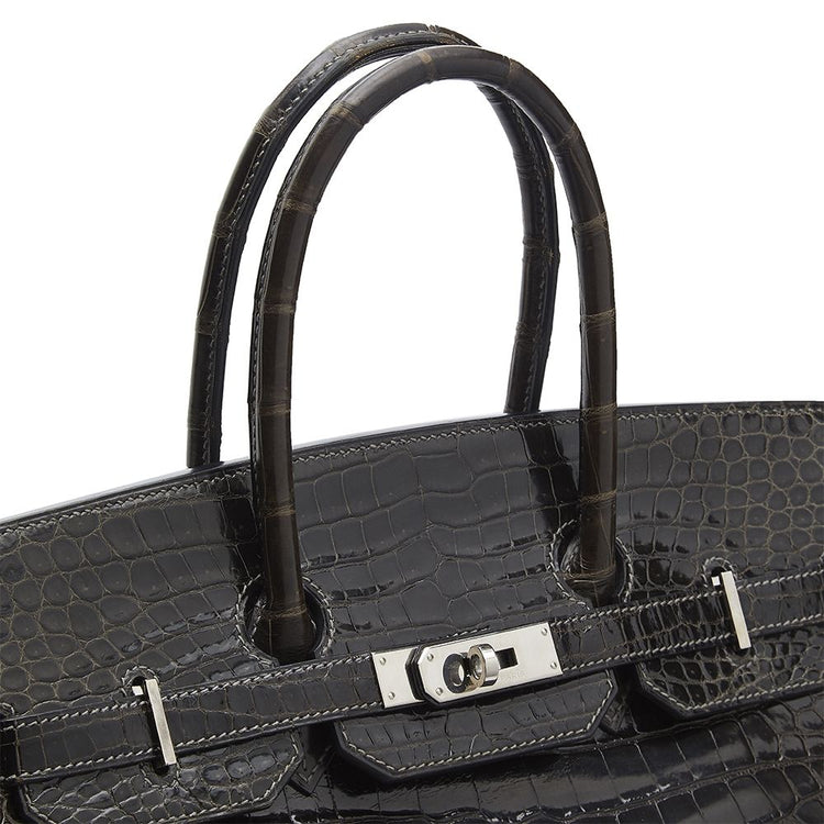 Gris Elephant 35cm Birkin Bag - rewindvintageofficial