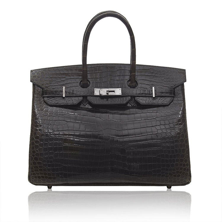 Gris Elephant 35cm Birkin Bag - rewindvintageofficial