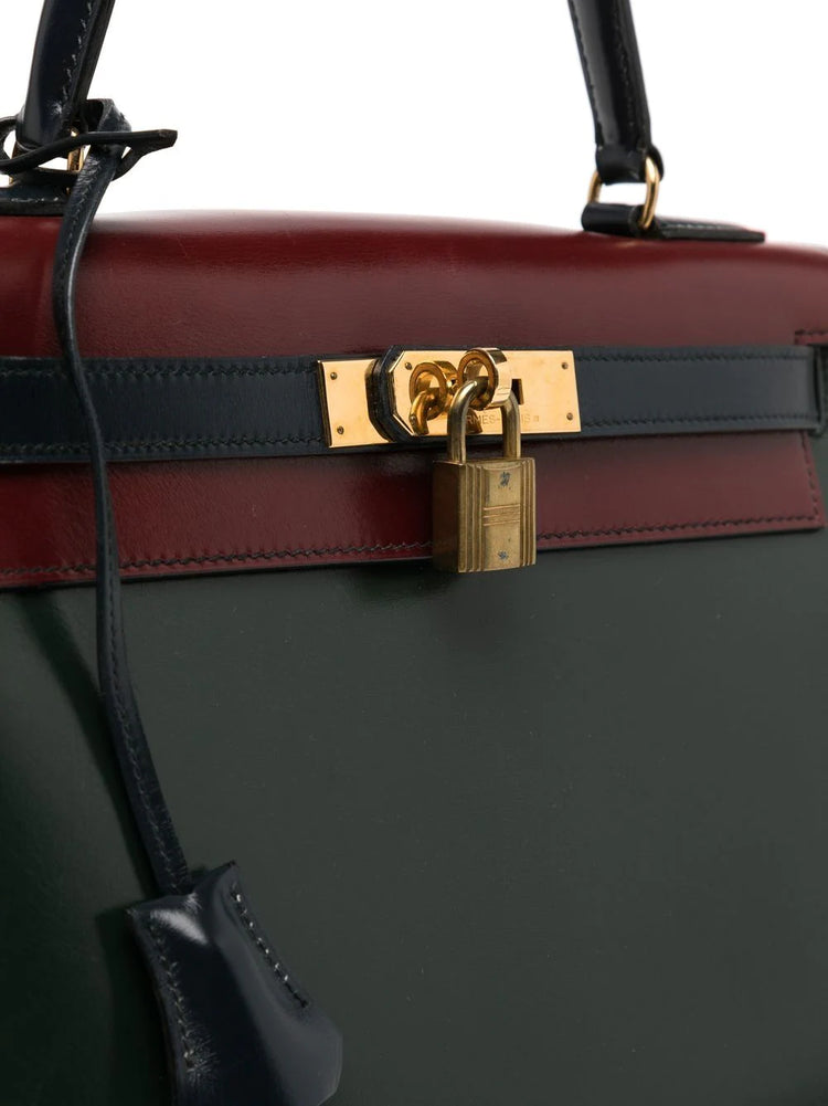 Tri-Colour Kelly 28 Bag - Rewind Vintage Affairs