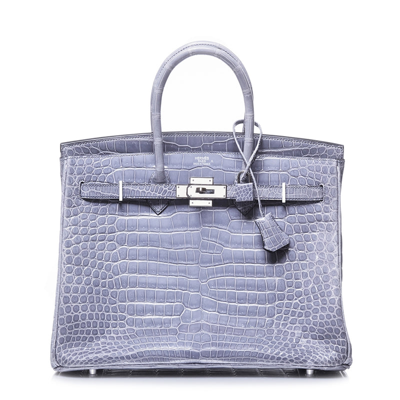 Hermès Brighton Blue Exotic Birkin 35cm