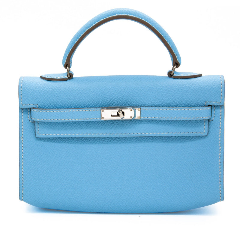 Blue Celeste Micro Kelly - Rewind Vintage Affairs
