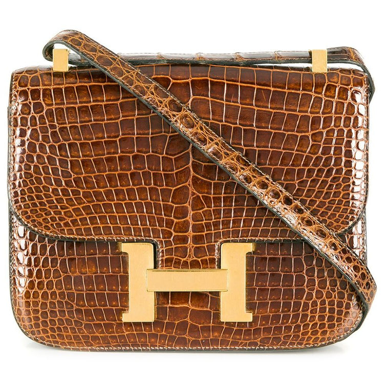 Hermès Miel 23cm Exotic Constance Bag