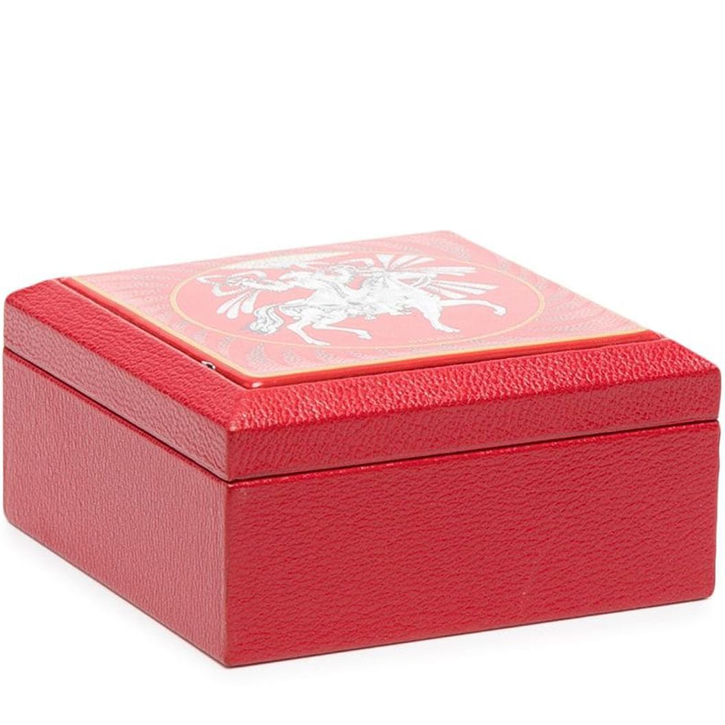 Red Leather Box - rewindvintageofficial