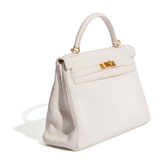 White Retourne Kelly 32cm