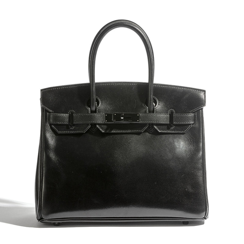HERMES KELLY 20 SELLIER 2way Handbag Purse Black Box Calf Vintage ◯T 56979  | eBay