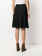 Pleated Black Wool Skirt - rewindvintageofficial