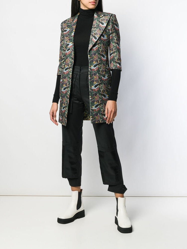 Yohji Yamamoto Floral Print Jacket - rewindvintageofficial