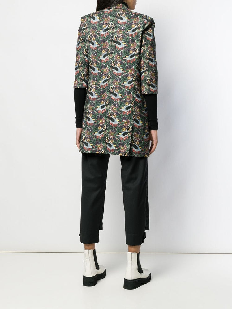 Yohji Yamamoto Floral Print Jacket - rewindvintageofficial