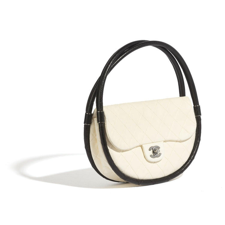 SS13 Hula Hoop Bag White - Rewind Vintage Affairs