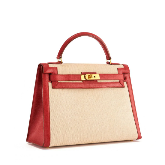 Toile Rouge 32cm Kelly Bag - Rewind Vintage Affairs