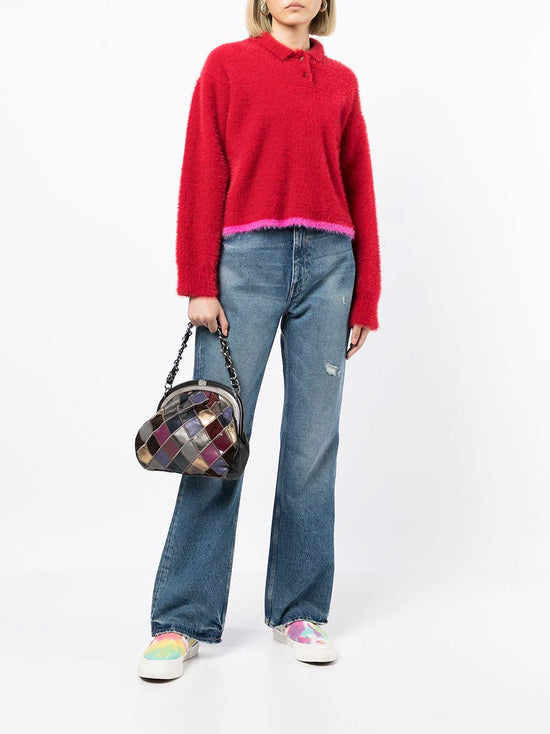 Leather Patchwork Handbag - Rewind Vintage Affairs