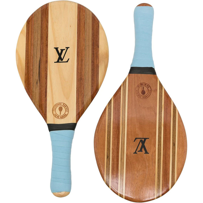 Wooden Paddle Racquet Frescobol Carioca Set - Rewind Vintage Affairs