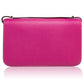 Hermès Tyrien pink Epsom leather Constance Elan shoulder bag with gold hardware and structured design.