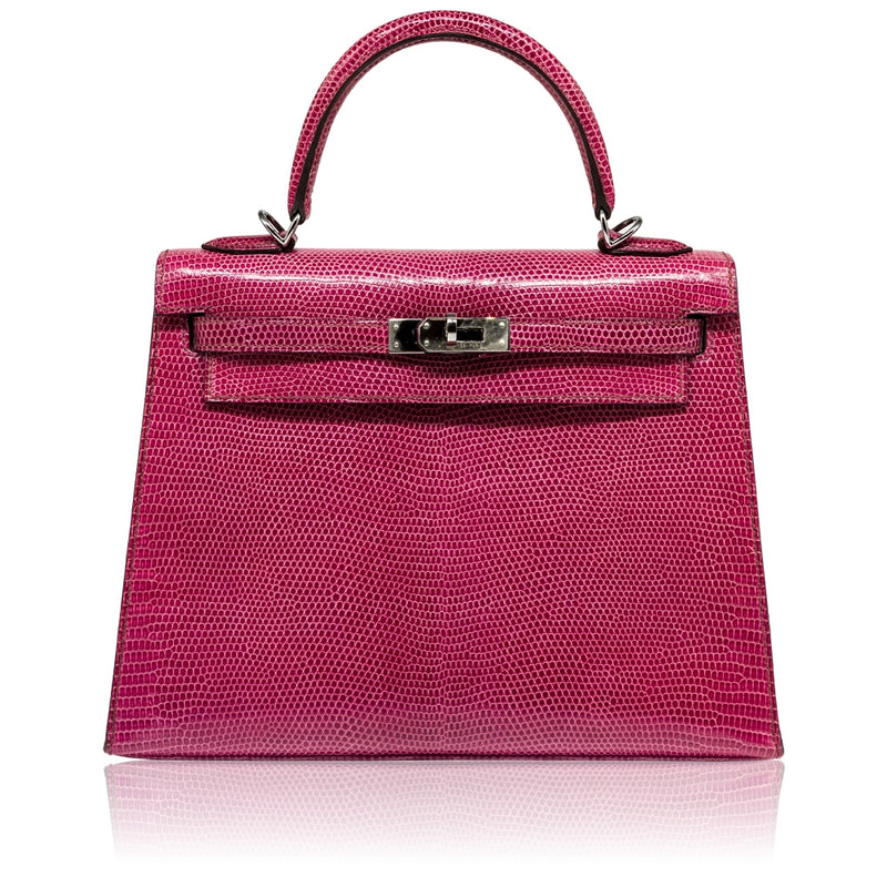 Hermès Fuchsia Exotic 25cm Kelly Bag