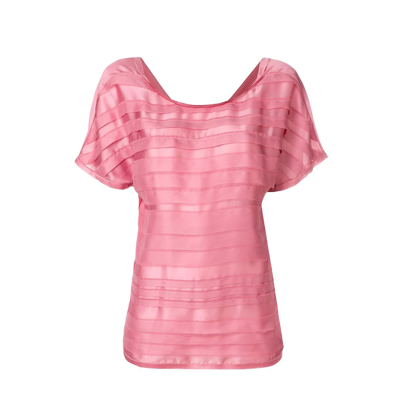 Pink Striped Layer Top
