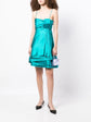Turquoise Layered Silk Dress - Rewind Vintage Affairs
