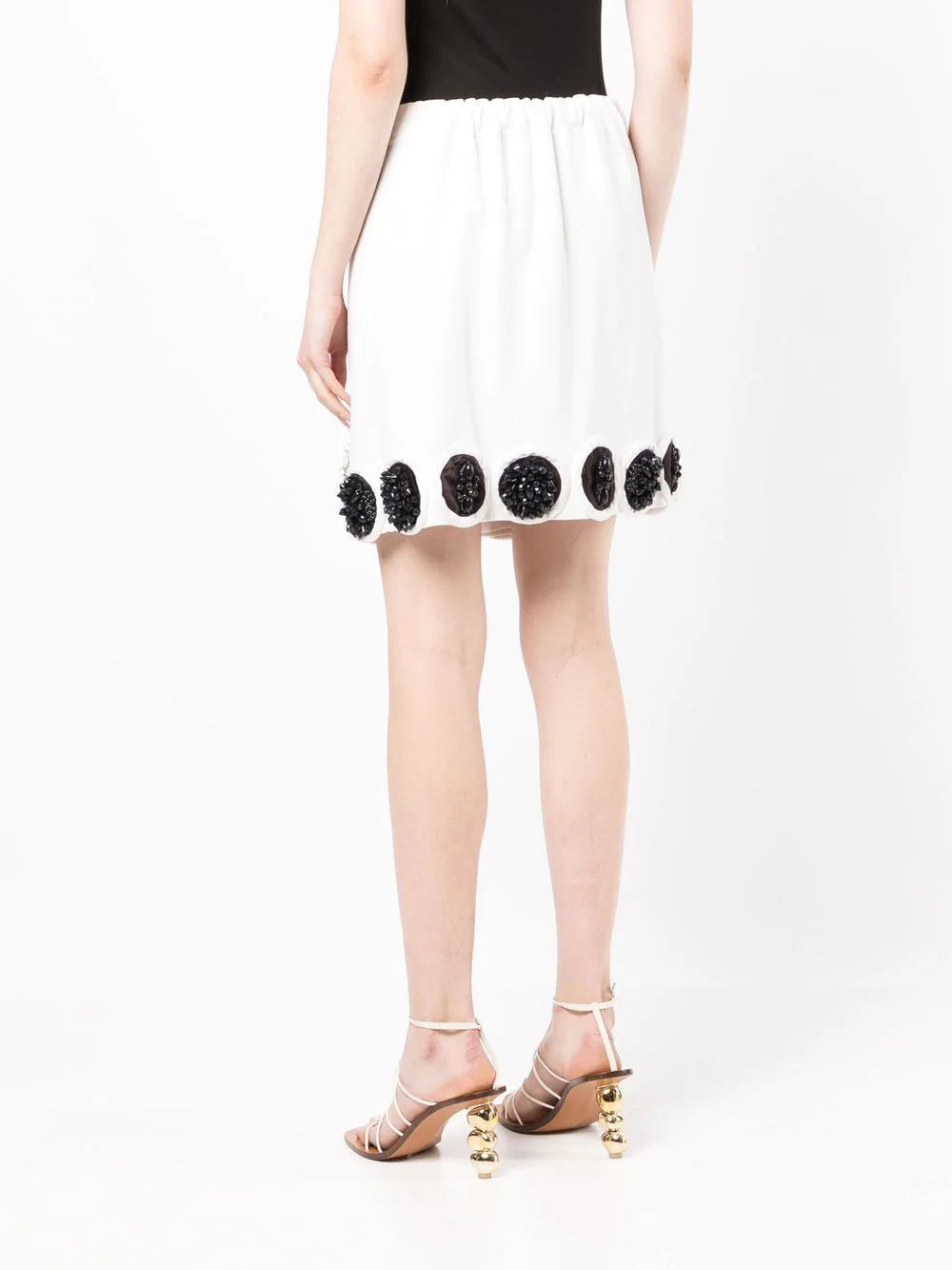 White Embellished Skirt - Rewind Vintage Affairs