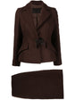 Wool Brown Skirt Suit - Rewind Vintage Affairs