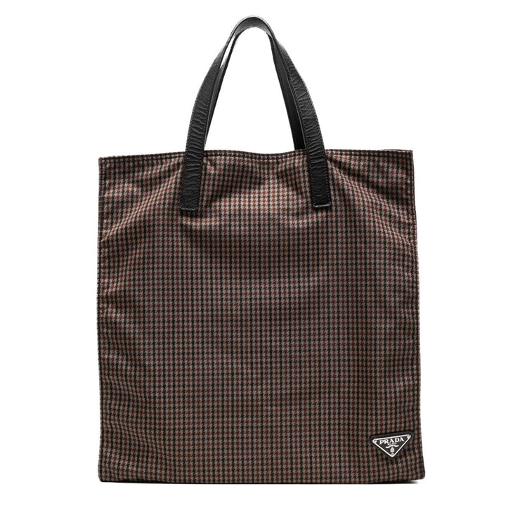 Tessuto Stampato Houndstooth Tote Bag - Rewind Vintage Affairs