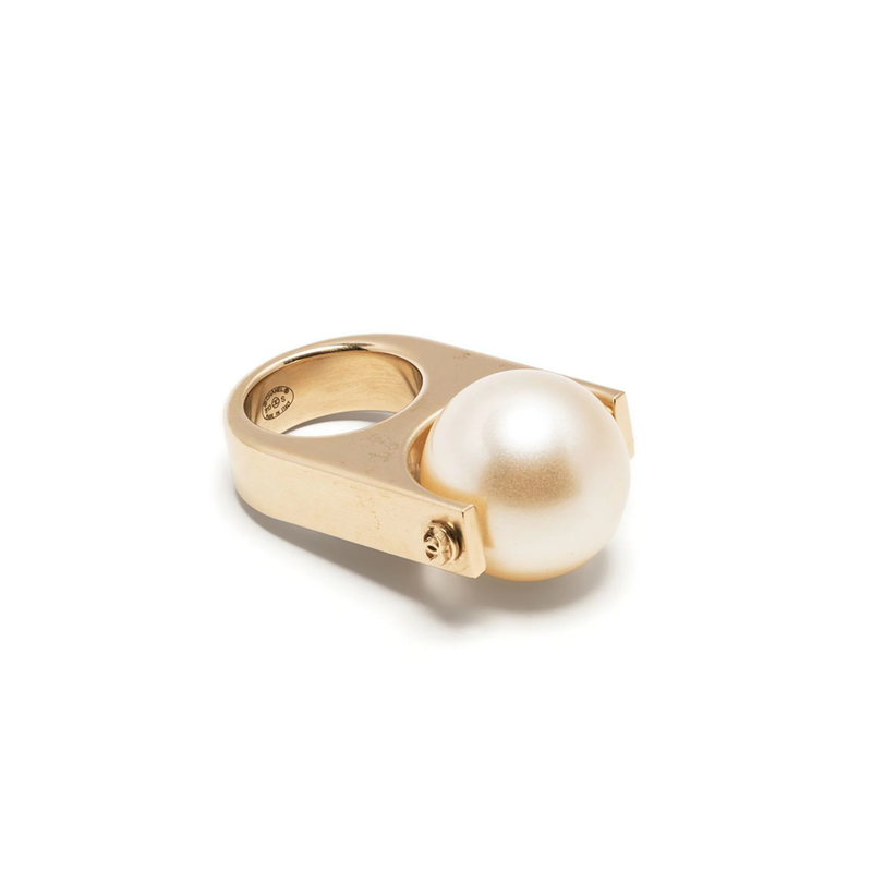 CC Pearl-embellished Ring - Rewind Vintage Affairs