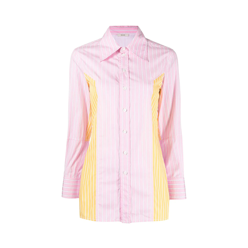 Striped Long Sleeve Button-Up Top - Rewind Vintage Affairs
