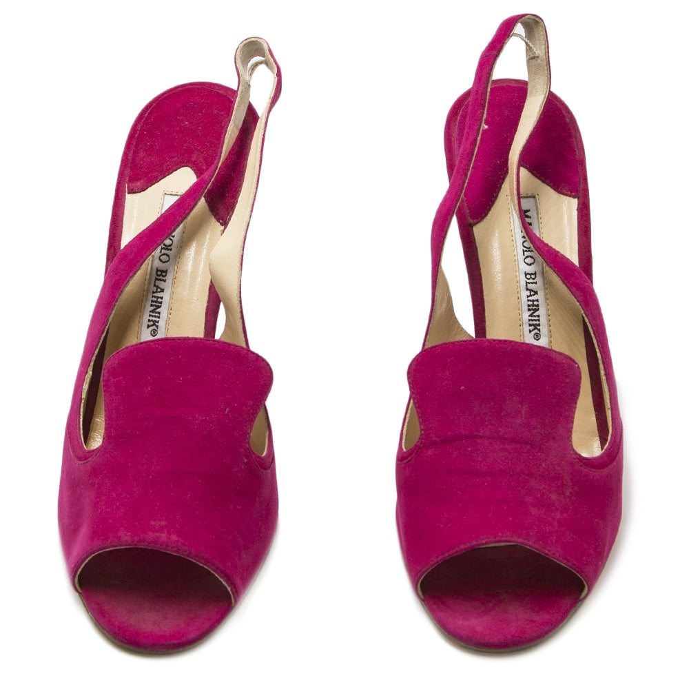 Pink slingbacks best sale