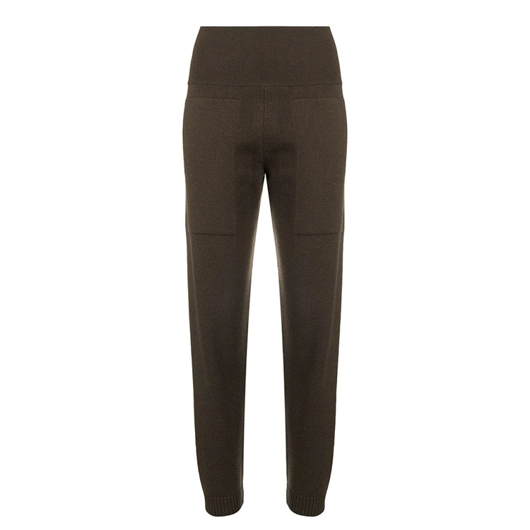 Brown Knitted Lounge Trousers - Rewind Vintage Affairs