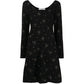 Black Star Embellished Knit Dress - Rewind Vintage Affairs