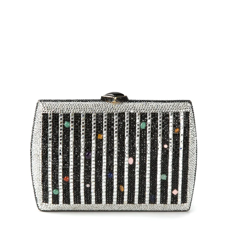 Judith Leiber Crystal Minaudière Bag - Rewind Vintage Affairs