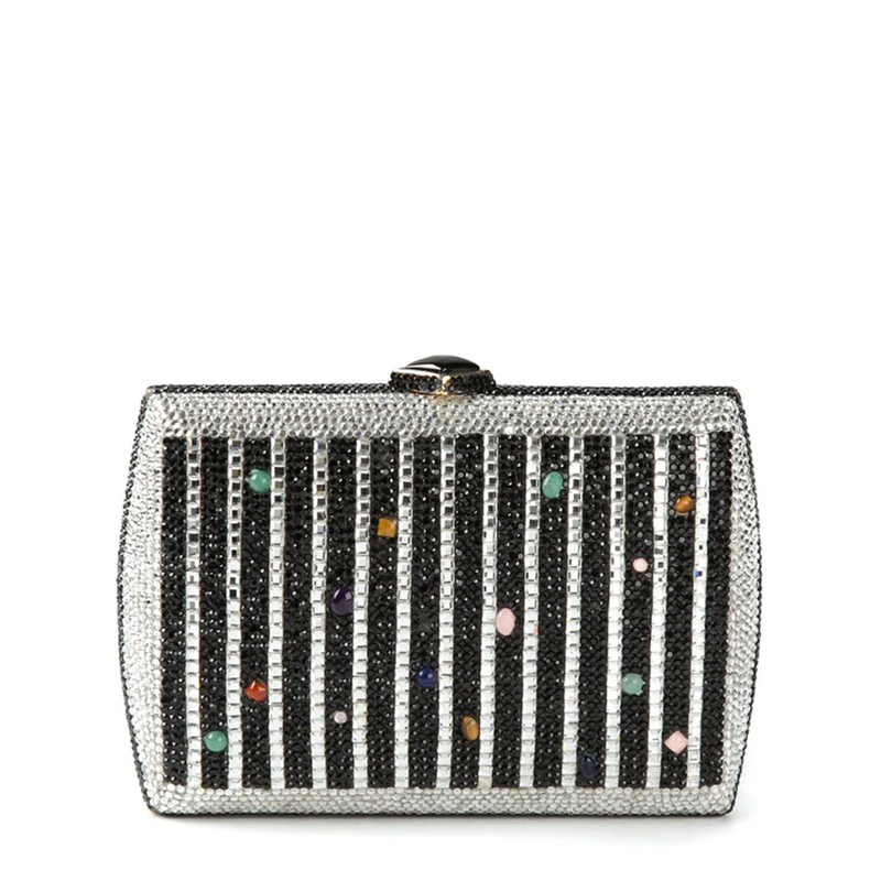 Judith Leiber Crystal Minaudière Bag - Rewind Vintage Affairs
