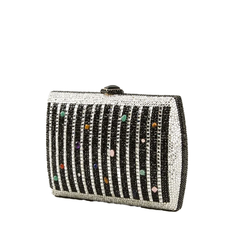 Judith Leiber Crystal Minaudière Bag - Rewind Vintage Affairs