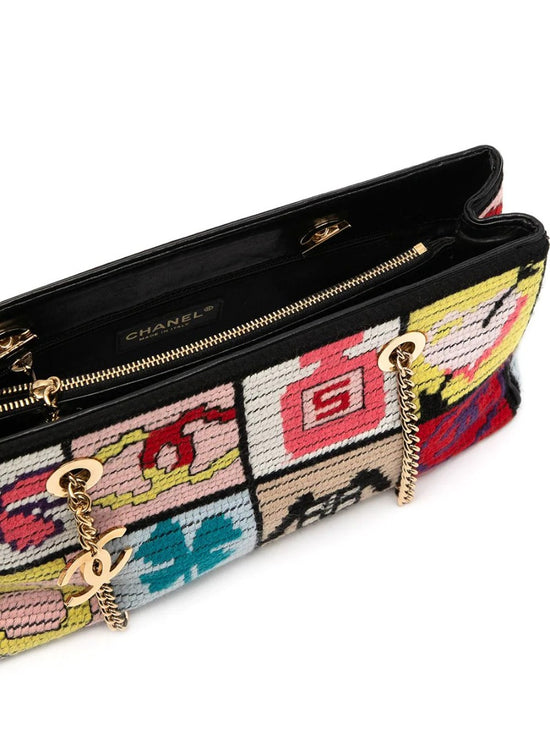 Vintage Cross stitch shoulder bag - rewindvintageofficial