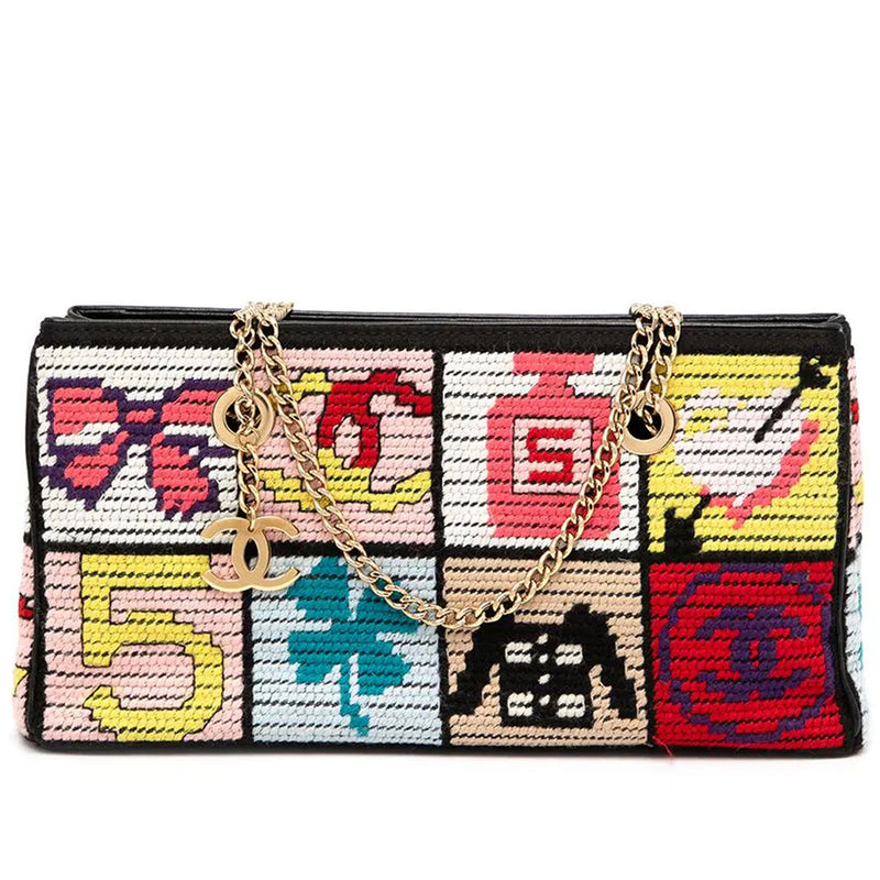 Vintage Cross stitch shoulder bag - rewindvintageofficial